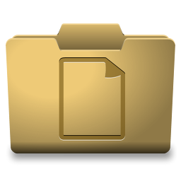 Yellow Documents Icon 256x256 png